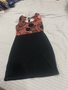 Patterned Sleeveless Dress