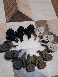 Flower Hair Claw Clips Set Of 2