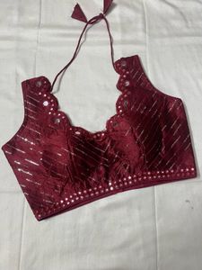 Maroon Embroidered Blouse