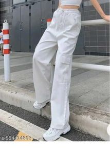 White Cargo Pants