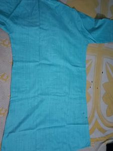 Sky Blue Cotton Kurta
