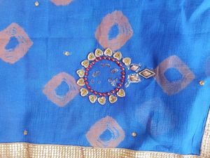 Stone Work Saree