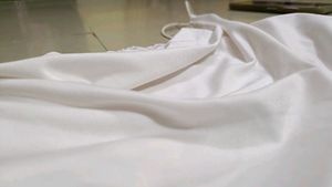 Cream/White Top With Straps
