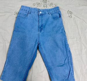Light Wash Wide Leg Jeans