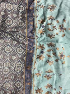 Elegant Blue Printed Kurta Set