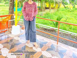 Georgette Flower Print