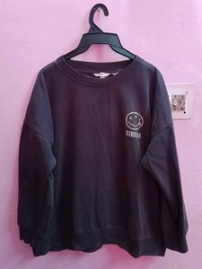 H&M NIRVANA Grey Oversized Sweatshirt