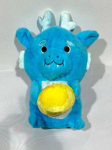 Cute Blue Dragon Plushie with Lemon