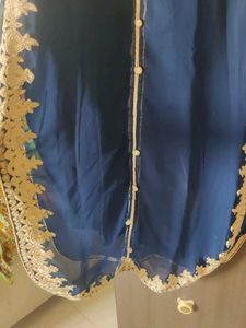 Elegant Blue Embroidered Kurta Set