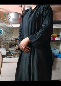 Elegant Black Embellished Fabric abaya 😍😍😍