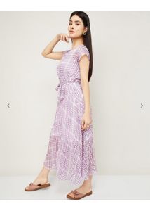 Purple Plaid Dress