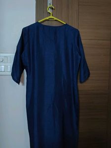 Embroidered Blue Kurta Set