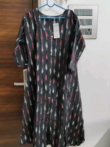 New Ikkat Black Top