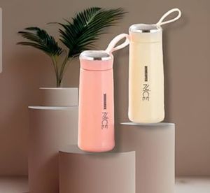 Nice flask Glass Water Bottle 400 ml Pack of 1