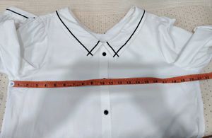White Peter Pan Collar Blouse