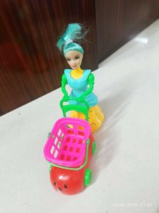 Fashion Doll with Cart