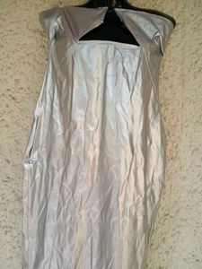 Silver Bustier Maxi Dress