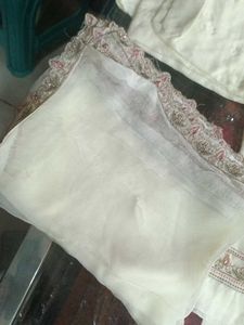 Elegant White Embroidered Salwar Kameez