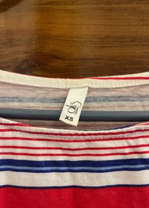 Pink And White Multicolor Dress- Beach Wear