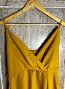 🐝(⚡️ON SALE)💛Mustard Yellow Mini Dress