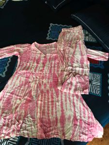 pink kurta set medium size