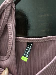 Ribbed Mauve Tank Top