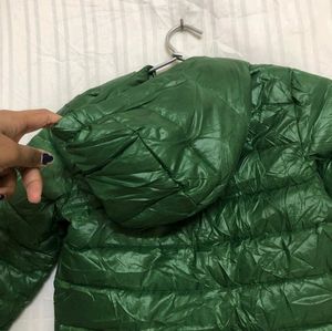 United Colours Of Benetton Green Puffer Jacket