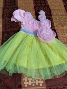 Cute Pink &amp; Yellow Dress