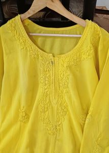 Yellow Jarjat Kurti