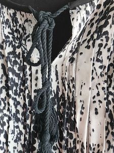 Black And White Long Top