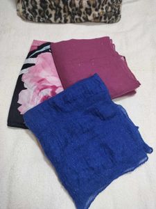 Scarves Bundle - Stylish Variety 🩷 💙 💜