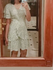 Floral Print Wrap Dress