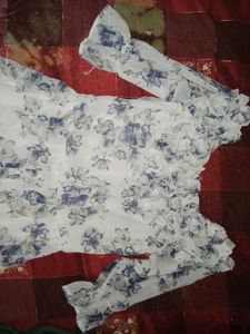 Floral Print Ruffled Dress