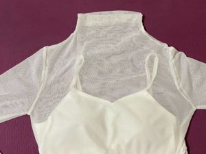 White Mesh Top