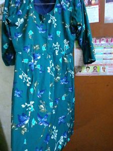 Floral Teal Dress