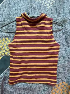 Stripped Crop Tee