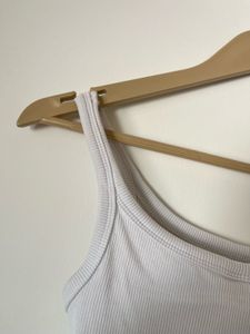 H&amp;M Ribbed Tank Top - White