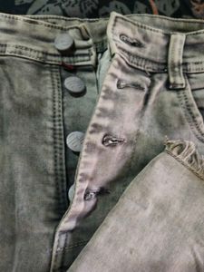 Gray Denim Jeans