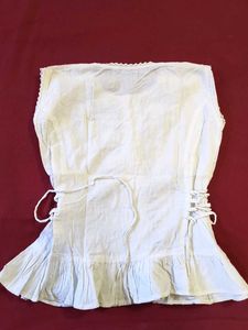 White Top With Cinched Waist