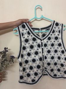 combo, Crochet Granny Square Vest Top