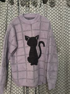 Cute Cat Graphic Pullover