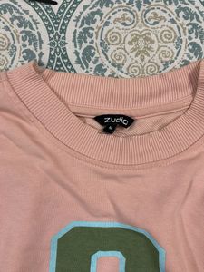 Cute Pink &#34;Jersey&#34; Sweatshirt