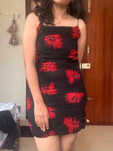🔥Affordable Floral Print Bodycon Dress 🔥