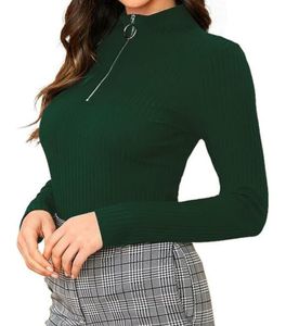 Women Green Collared Top