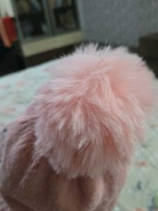 Pink  woollen cap
