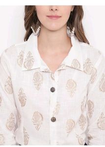 women viscose reyon shirt skirt set
