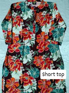 Floral Print Short Top