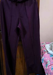 Purple Puff Sleeve Co-ords Set