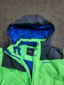 Kids' Puffer Jacket - Green &amp; Blue