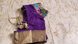 One Time Use Saree Paithani Totali New Hai